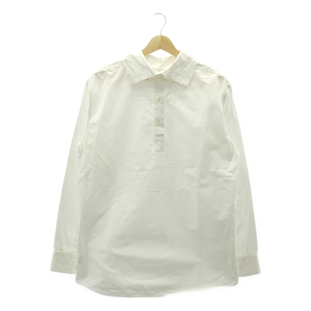 德賴斯·範諾頓 |棉質高領襯衫 |尺寸 36 |白色 |女性的