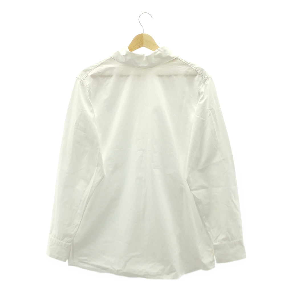 DRIES VAN NOTEN / ドリスヴァンノッテン | コットン ハイネックシャツ | 36 | ホワイト | レディース