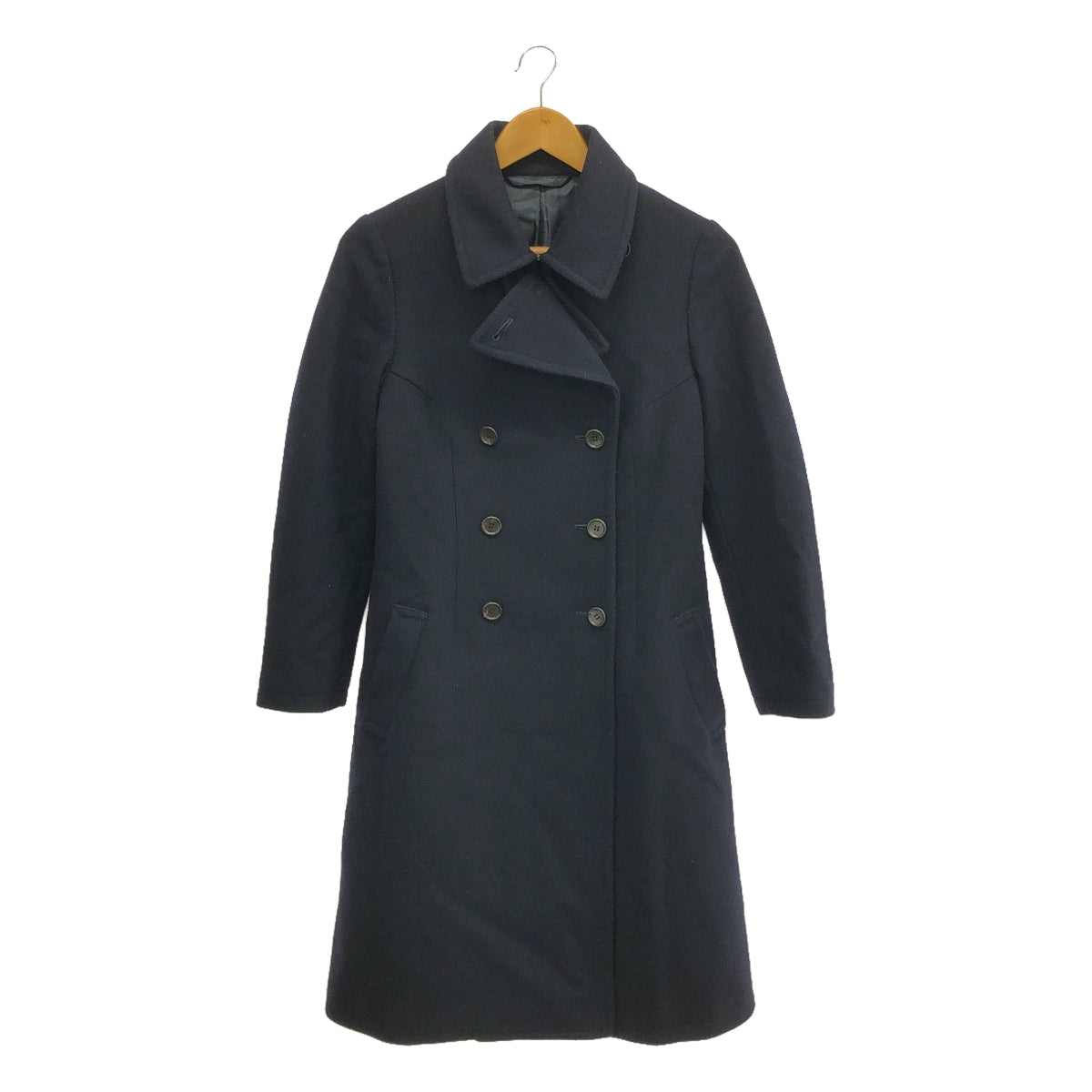 foufou / フーフー | melton double coat メルトン ダブル コート | 0 | ネイビー | レディース