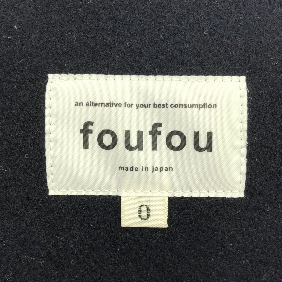 foufou / フーフー | melton double coat メルトン ダブル コート | 0 | ネイビー | レディース