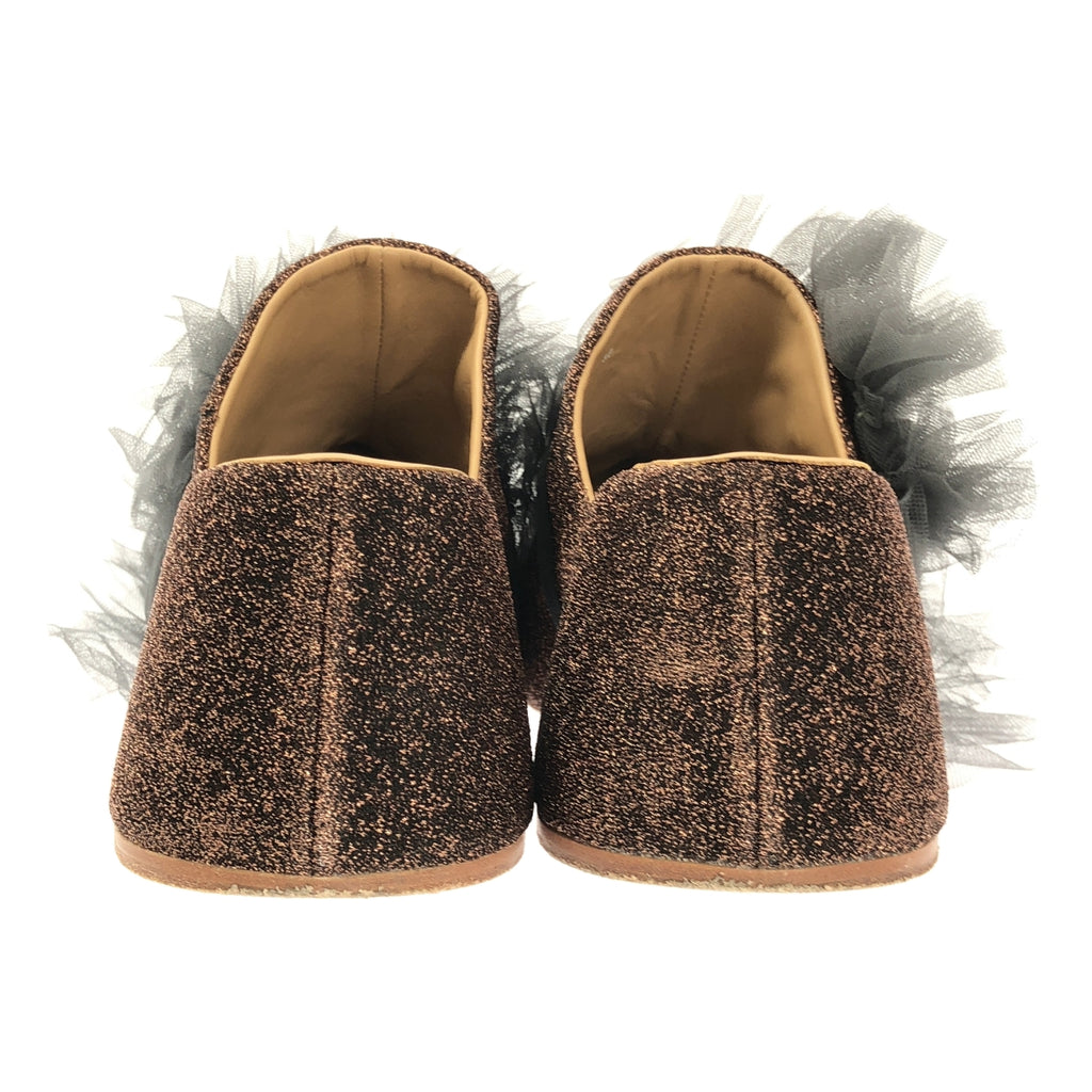 Chika Kisada / チカキサダ | 2025SS | SABO SANDAL / 着脱可チュール フリル 装飾 プラットフォーム サボ サンダル | 38 |