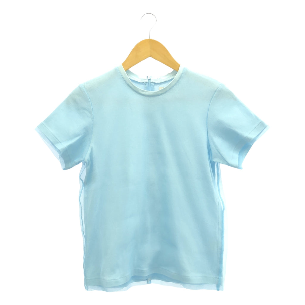 【美品】  AKIRANAKA / アキラナカ | チュールレイヤードTシャツ | 36 | ライトブルー | レディース