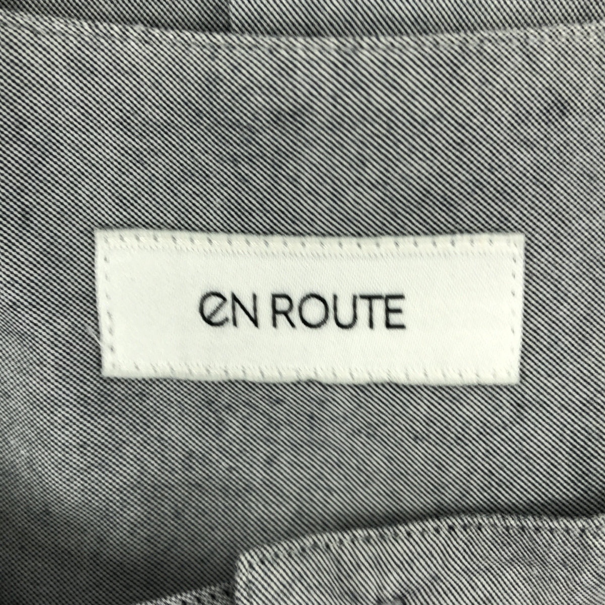 EN ROUTE / アンルート | コットンオックス ノーカラーシャツ | 2 | グレー | メンズ