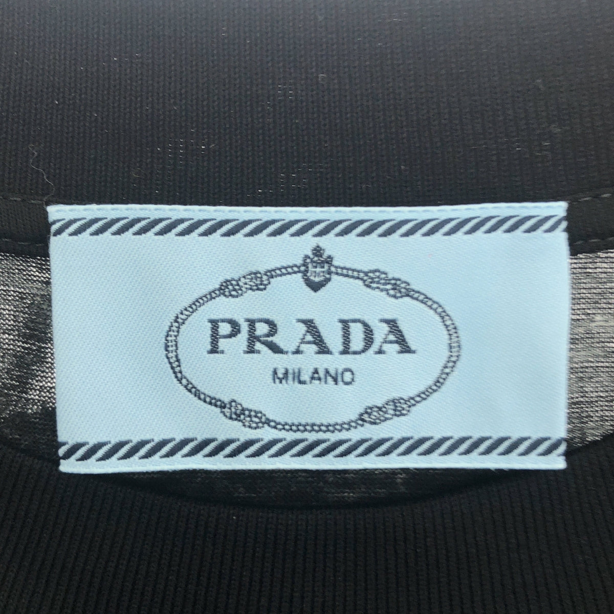 PRADA / プラダ | 2018SS | トライアングル 三角ロゴパッチ リッププリント 切替 ワンピース | S | レディース
