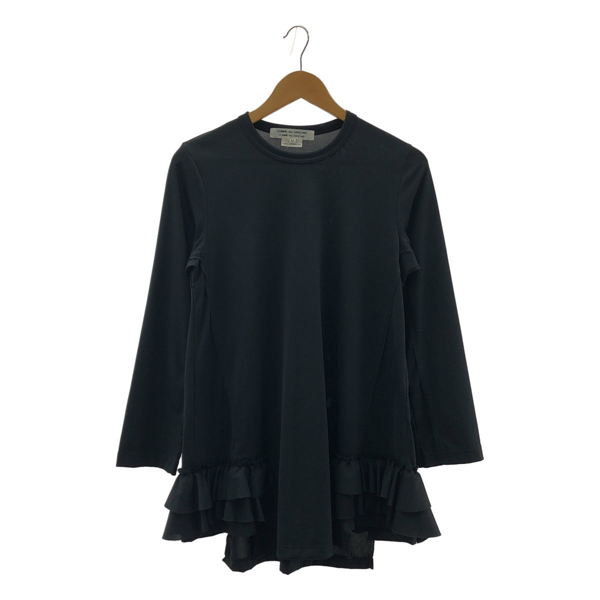 COMME des GARCONS | 2019 秋冬系列 | 聚酯荷葉邊拼接上衣 | XS碼 | 女款