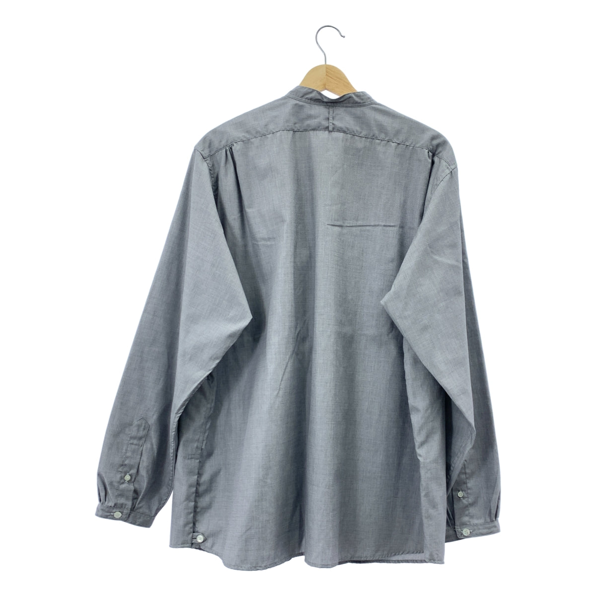 NICENESS / ナイスネス | 2025AW | C.CHAD End-on-End Chambray Shirt Jacket コットン バンドカラーシャツ | M |