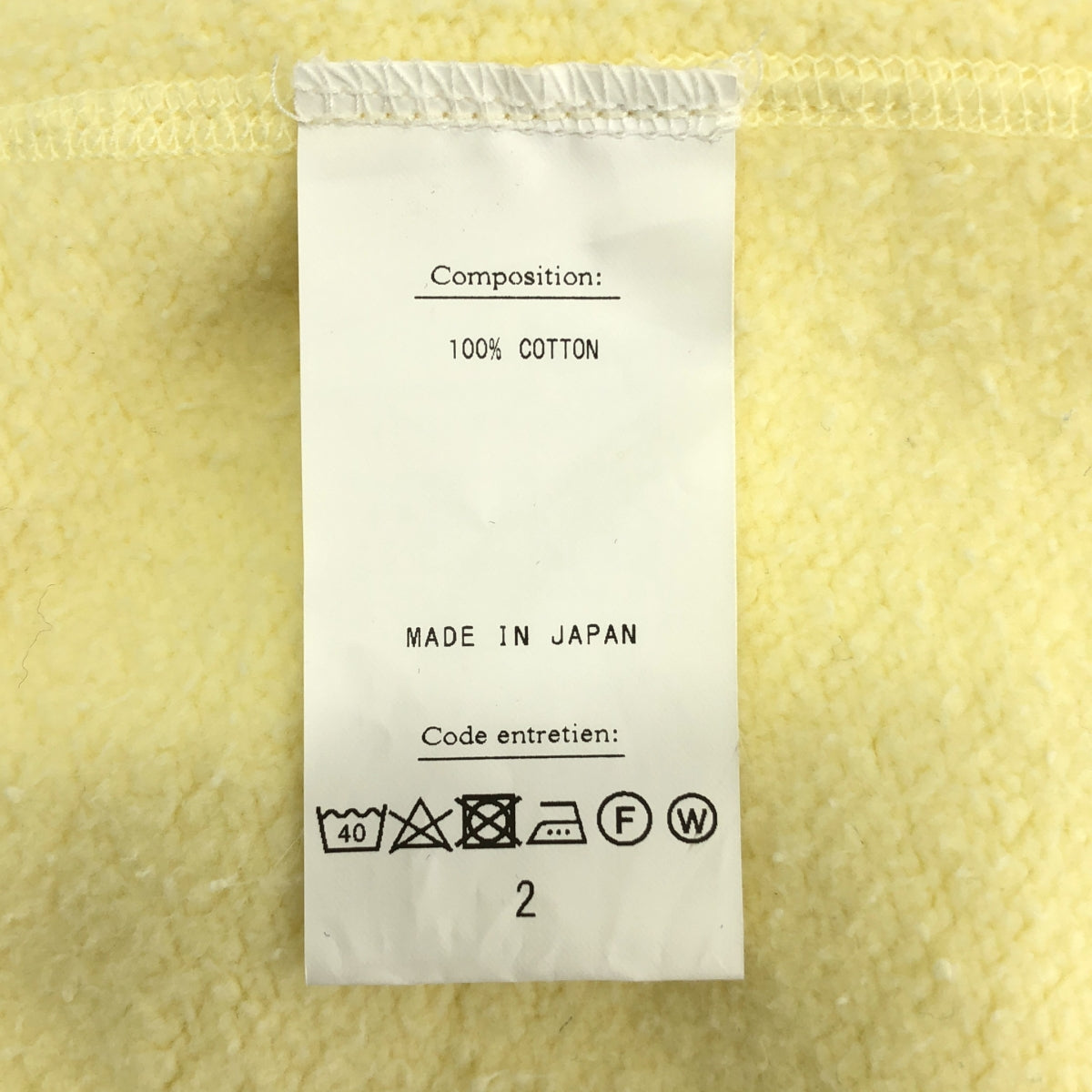 A.PRESSE / アプレッセ | 2023AW | Vintage Sweatshirt ヴィンテージ加工 スウェット | 2 | イエロー | メンズ