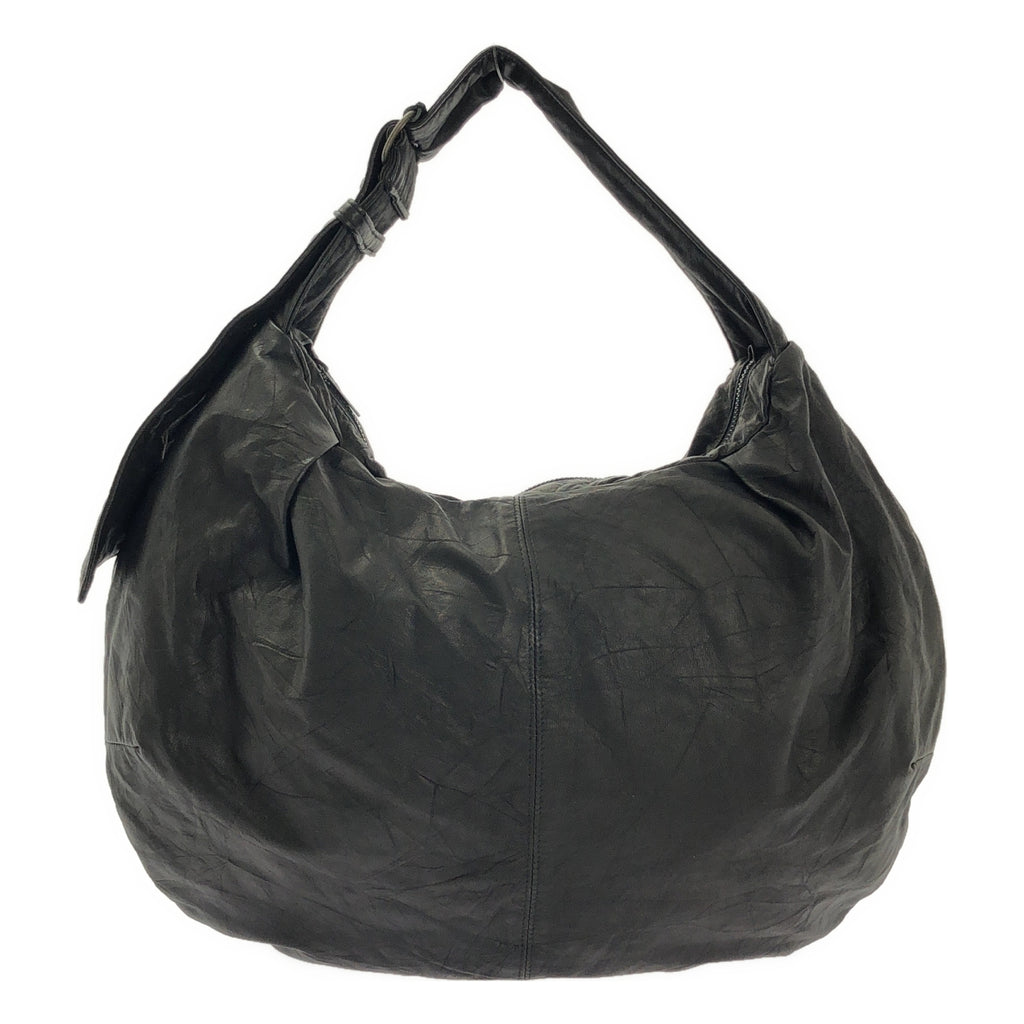 Y's / ワイズヨウジヤマモト | SOFT LEATHER GYOZA-STYLE BAG / 牛革 カウレザー ワンショルダーバッグ |