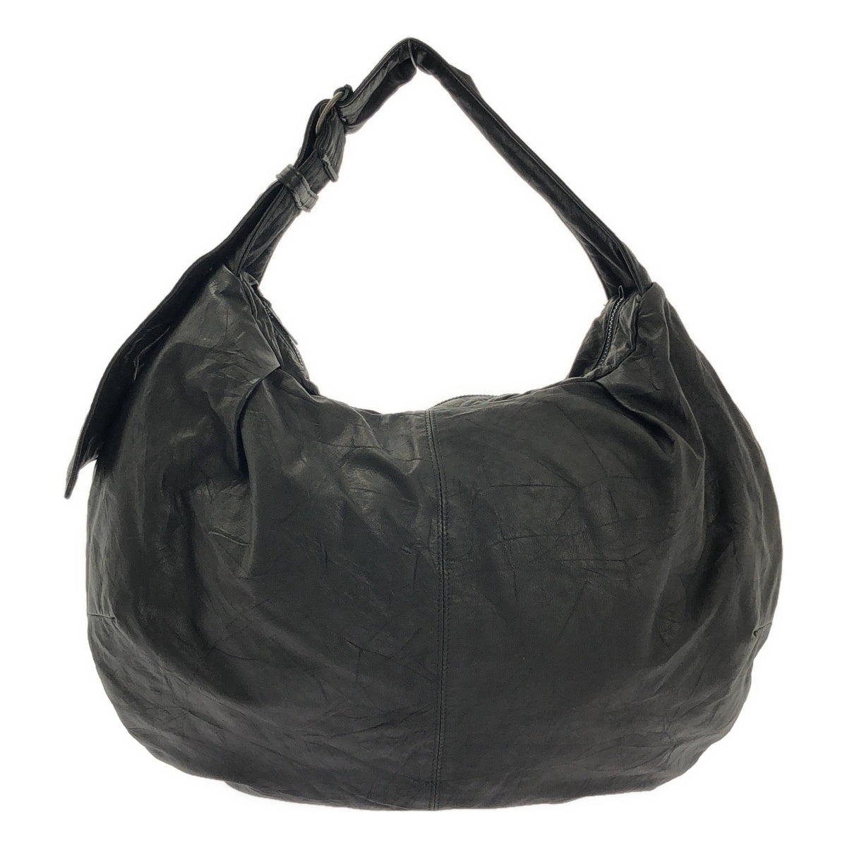 Y's / ワイズヨウジヤマモト | SOFT LEATHER GYOZA-STYLE BAG / 牛革 カウレザー ワンショルダーバッグ |