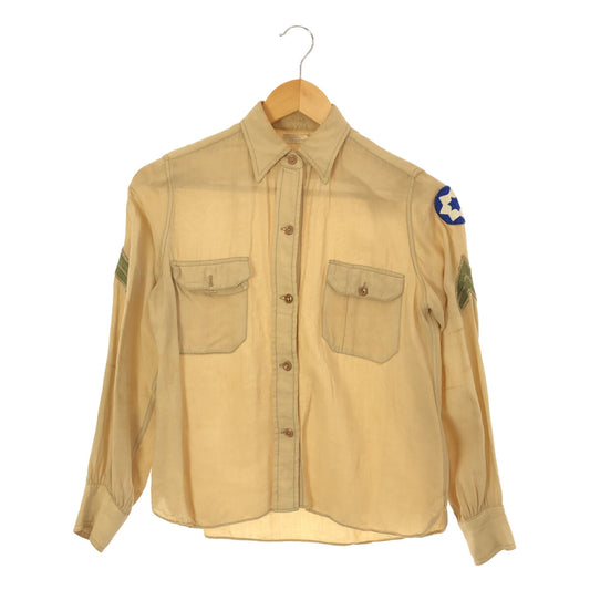 VINTAGE / Vintage clothing | 50s ~ Hendan mannish shirt work shirt | beige | women's