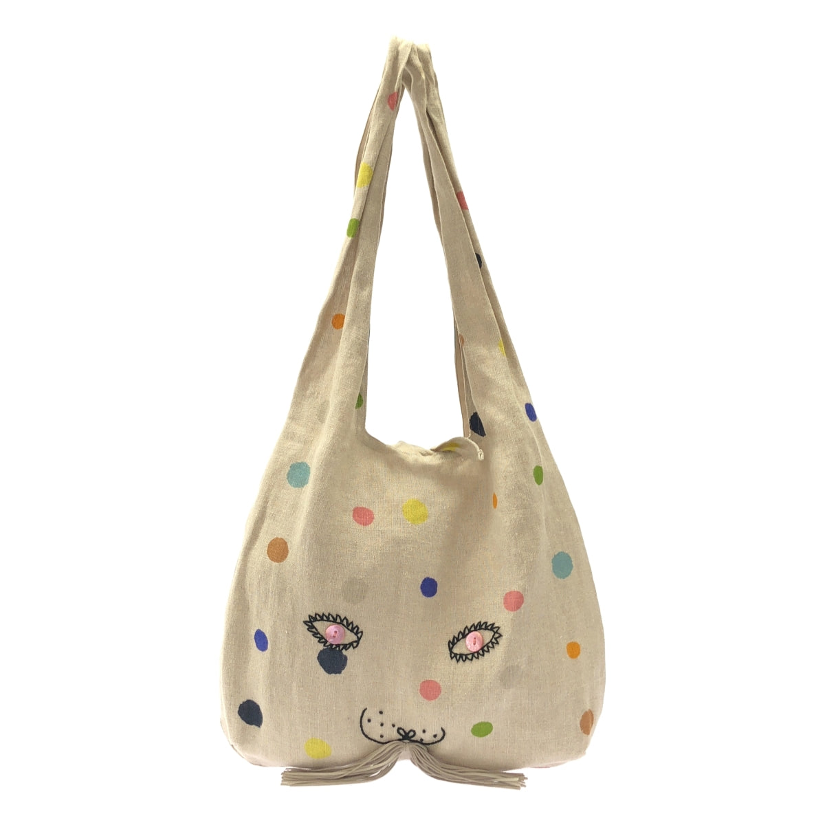 mina perhonen / ミナペルホネン | usa bag -candy- ウサギ リネン トートバッグ | ベージュ | レディース