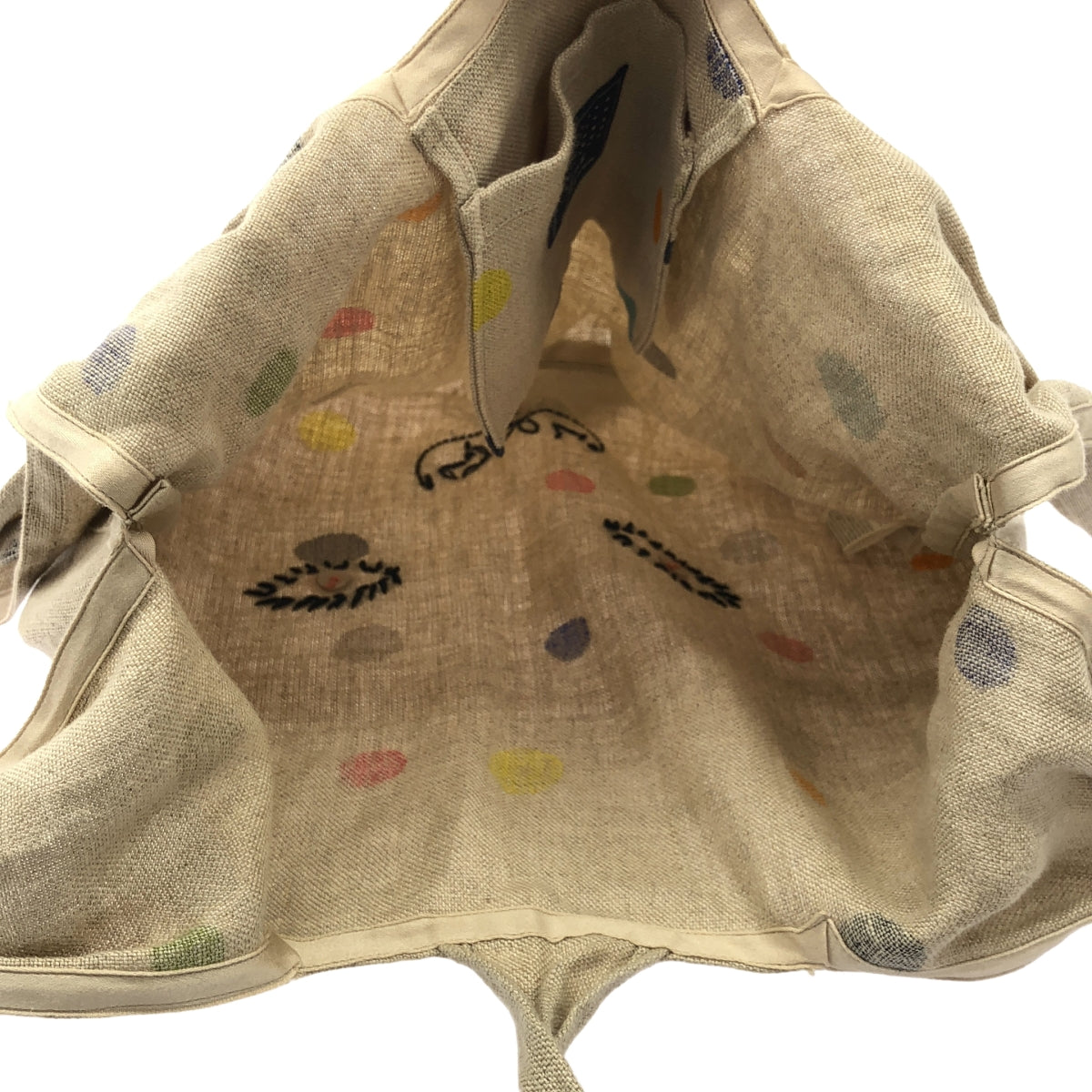 mina perhonen / ミナペルホネン | usa bag -candy- ウサギ リネン トートバッグ | ベージュ | レディース