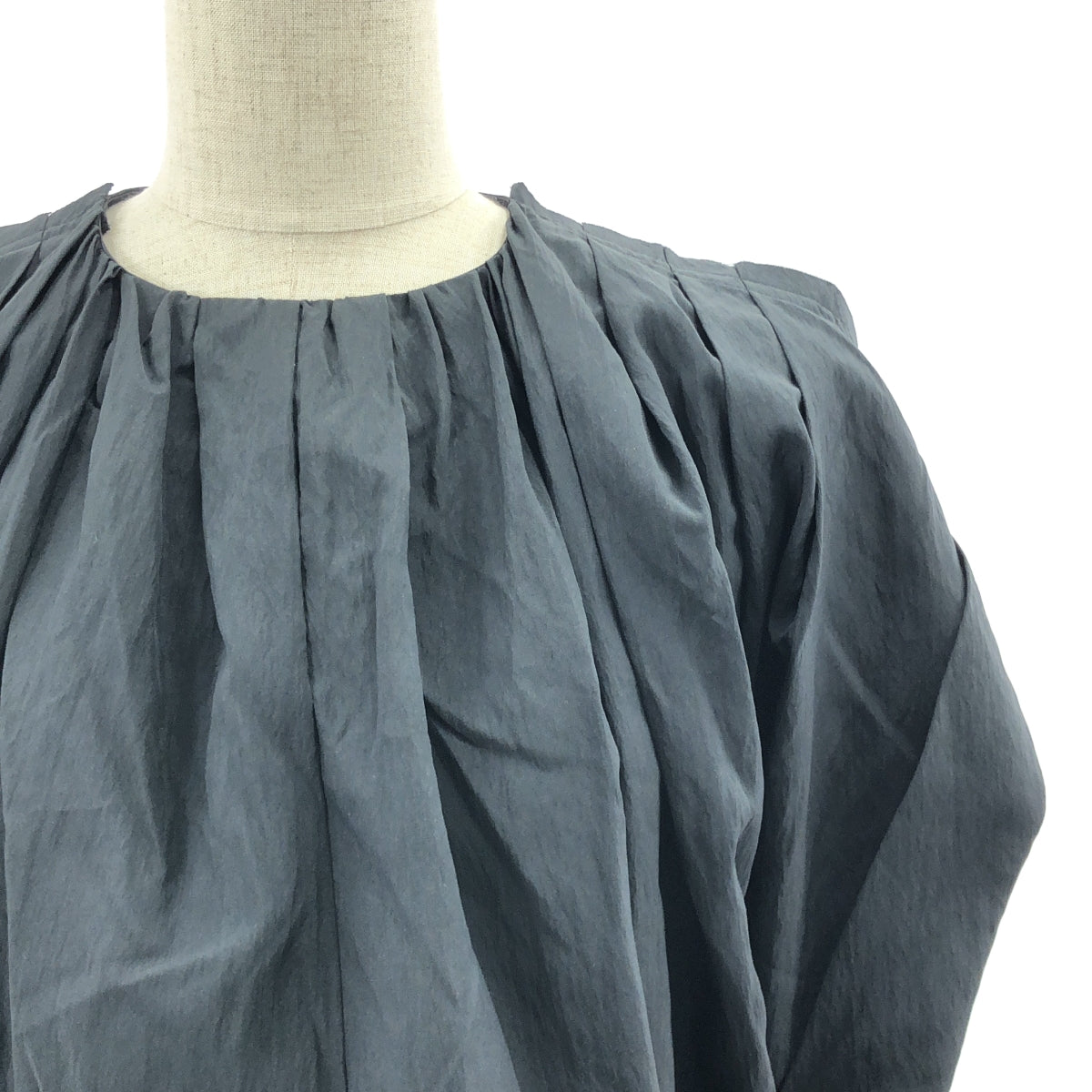 【新品】  LOHEN / ローヘン | 2025SS | GATHER&TACK STRING ALL IN ONE ギャザー&タック ストリング オールインワン | 38 | ブラック | レディース