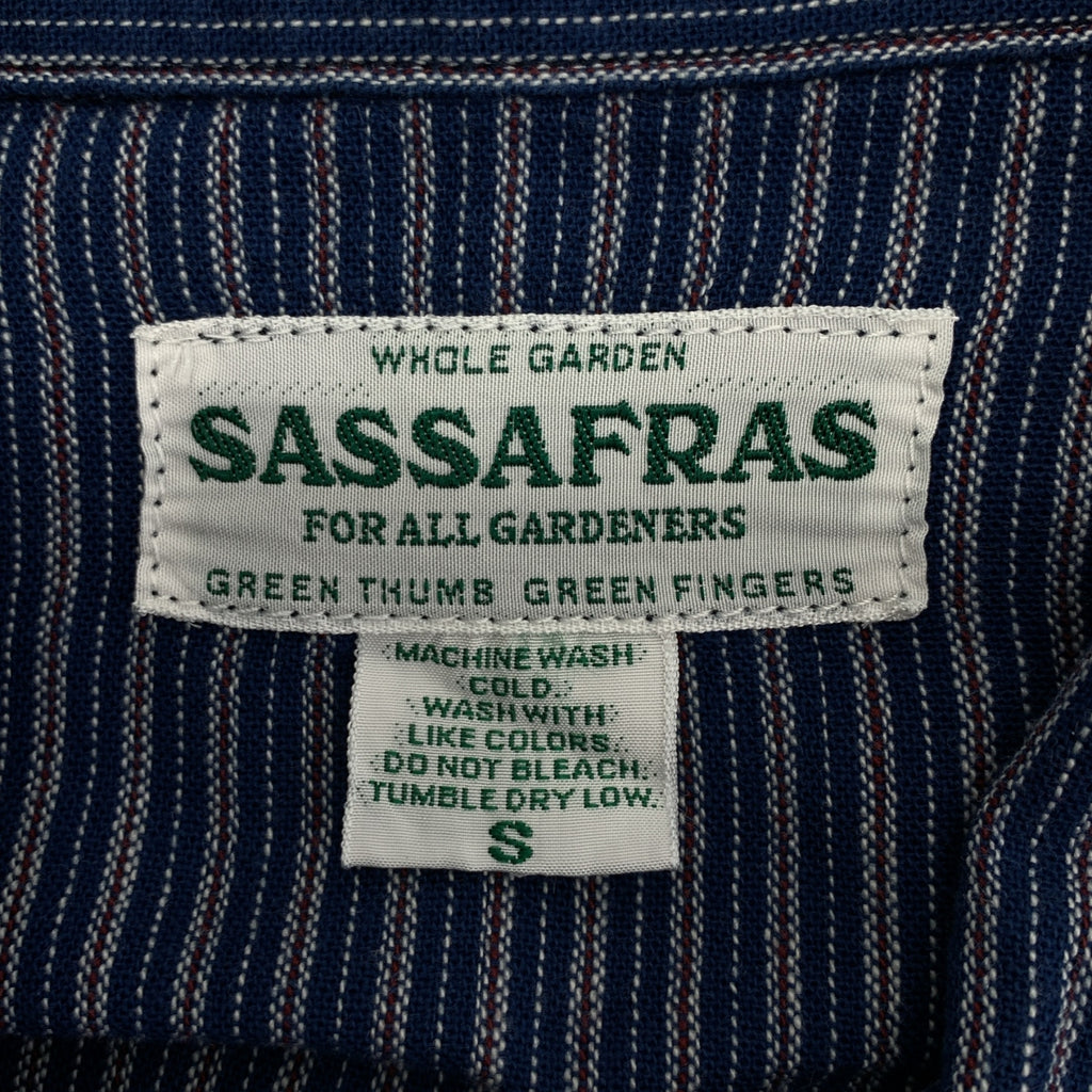SASSAFRAS / ササフラス | コットン ストライプ 5ポケット シャツ | S | メンズ