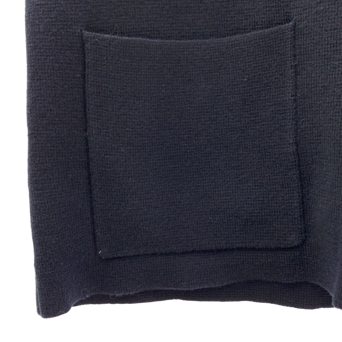 DEMY BY DEMYLEE / デミー バイ デミリー | ロゴ金ボタン ニット ベスト | S | ネイビー | レディース