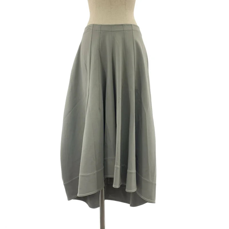 JIL SANDER / ジルサンダー | レーヨン バックジップ ボリューム スカート | 34 | レディース