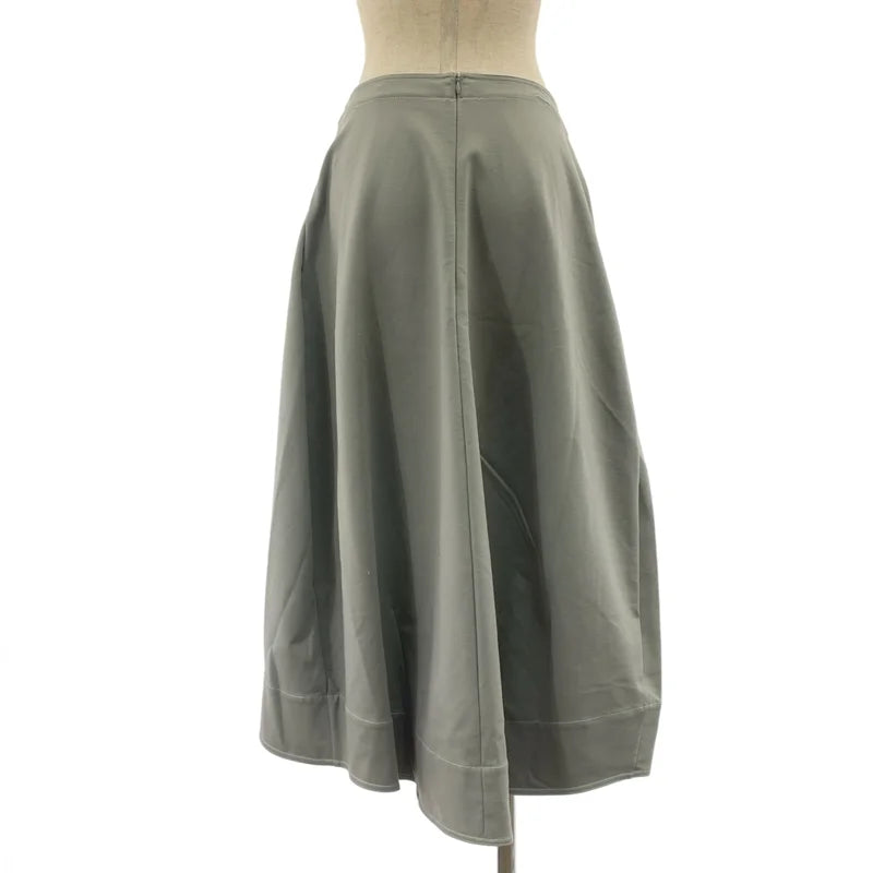 JIL SANDER / ジルサンダー | レーヨン バックジップ ボリューム スカート | 34 | レディース