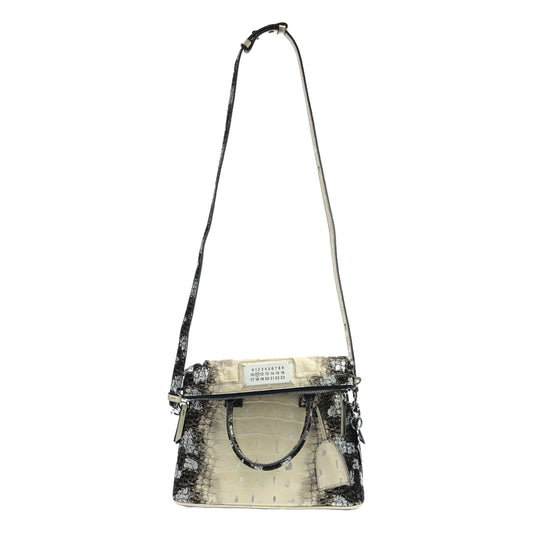 [Good Condition] Maison Margiela | 2020AW | 5AC | Crocodile-embossed leather shoulder bag | Ecru | Women's