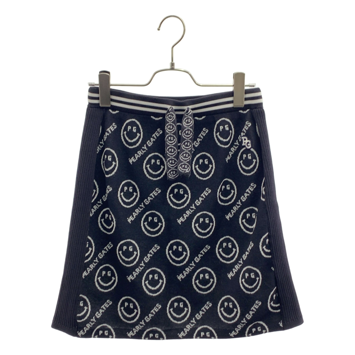 PEARLY GATES / パーリーゲイツ | 2020SS | 総柄 スマイル ニット スカート / 裏地付き | 1 | レディース