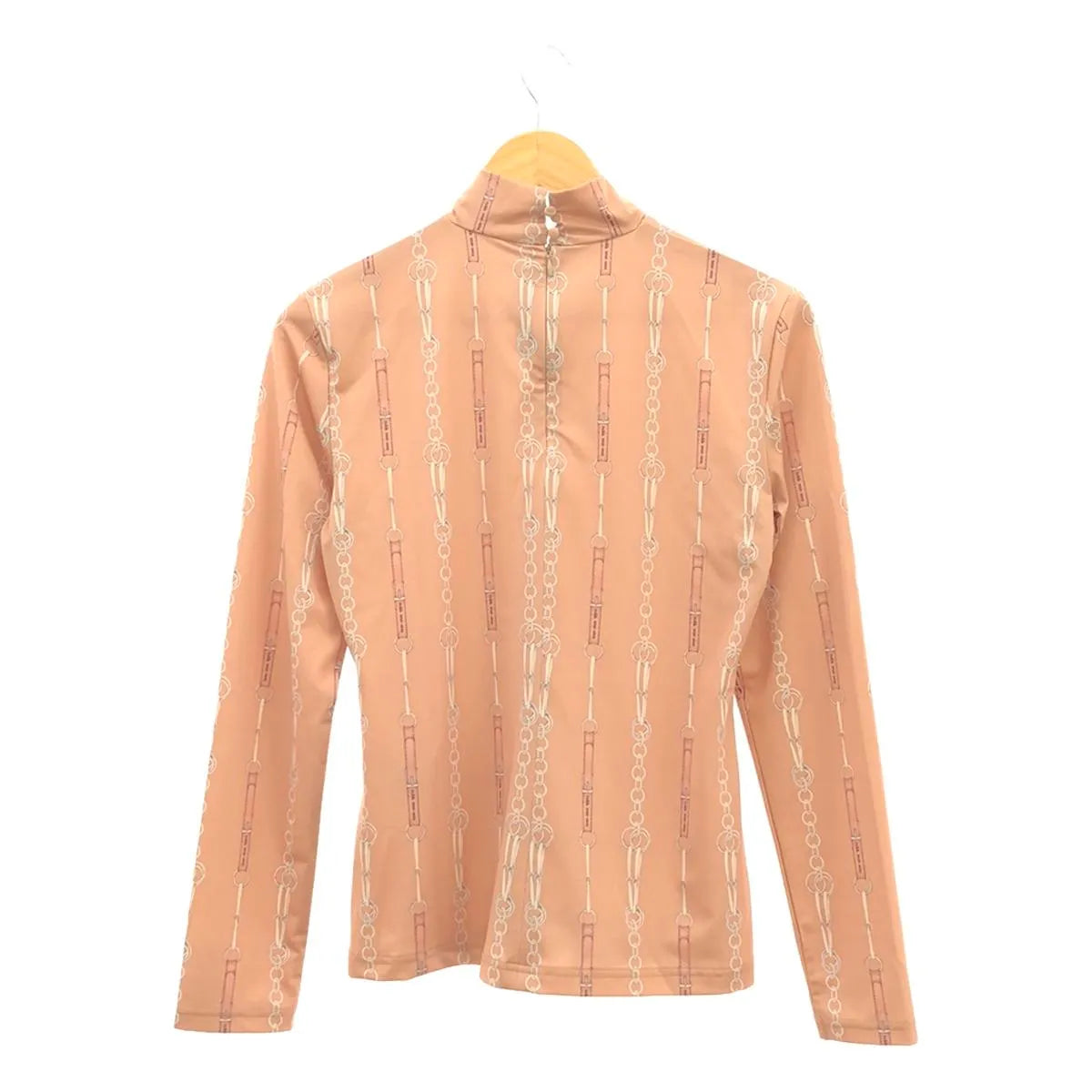 [狀況良好] Rokh |比特鏈全身印花高領剪裁和縫紉 | M |米色 |女性的