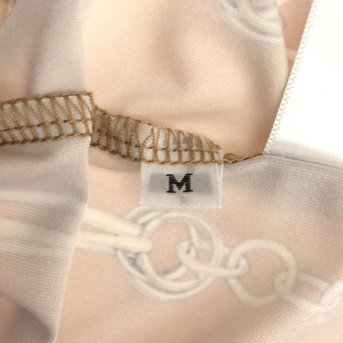 【美品】  Rokh / ロック | ビットチェーン 総柄 ハイネックカットソー | M | ベージュ | レディース