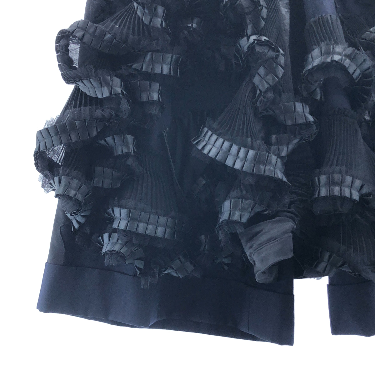 COMME des GARCONS / 콤데 갤슨 | 2006AW | 스트라이프 튤 개더 프릴 장식 와이드 팬츠 | SS |