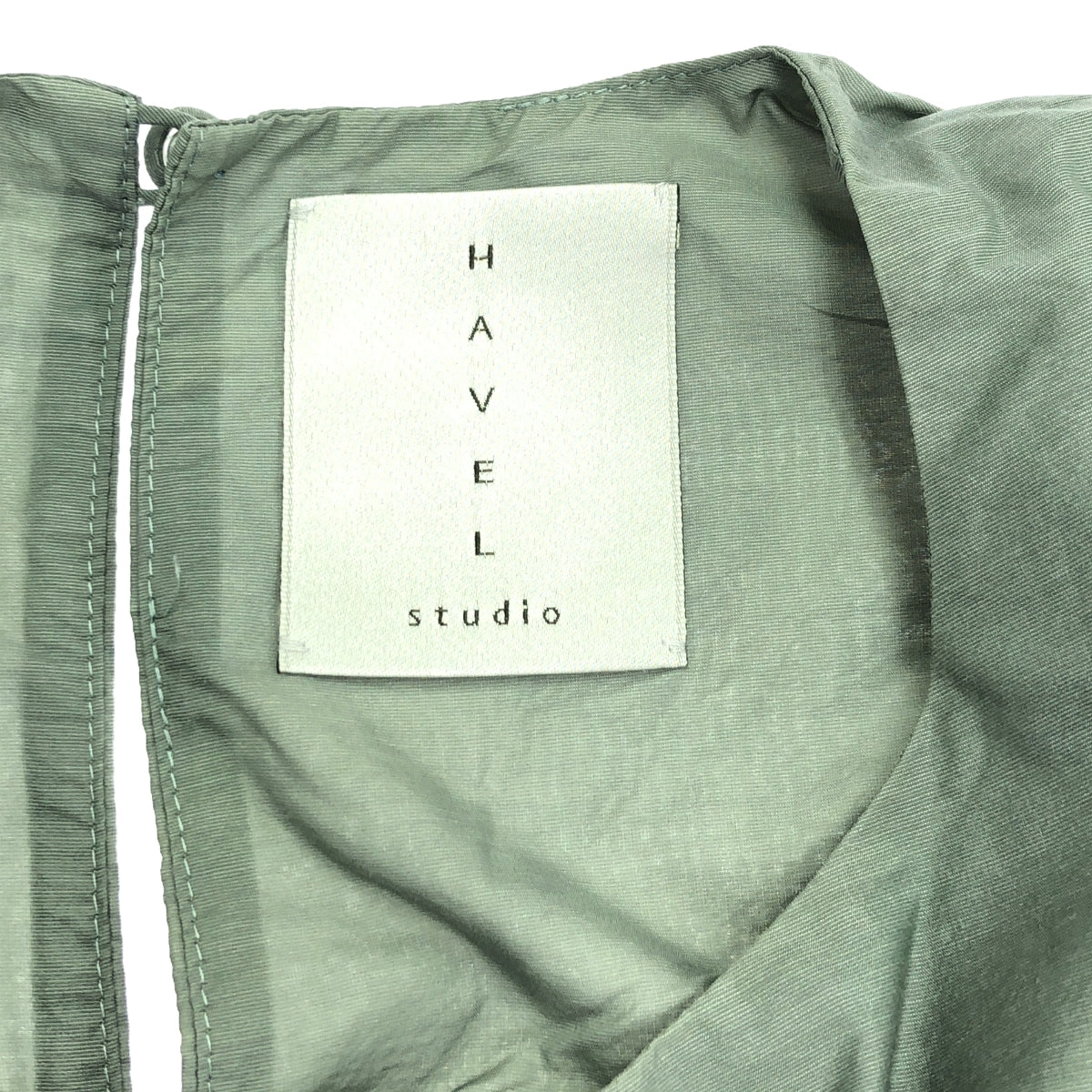 HAVEL studio / Harvel Studio | N / C TENT LINE OP / Tent line sleeveless dress / Lined | 36 | Green | Women's