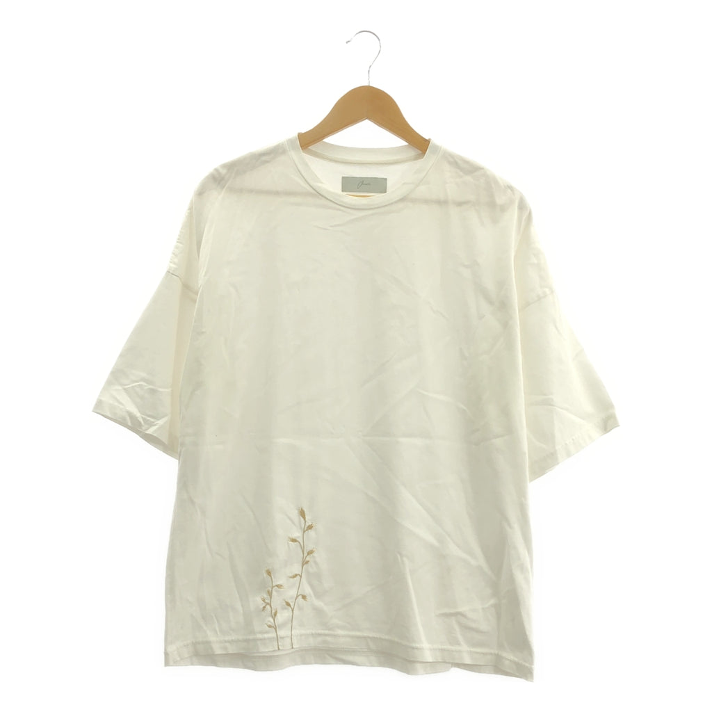 amachi. / アマチ | コットン エンブロイダリー クルーネックカットソー | 4 | メンズ