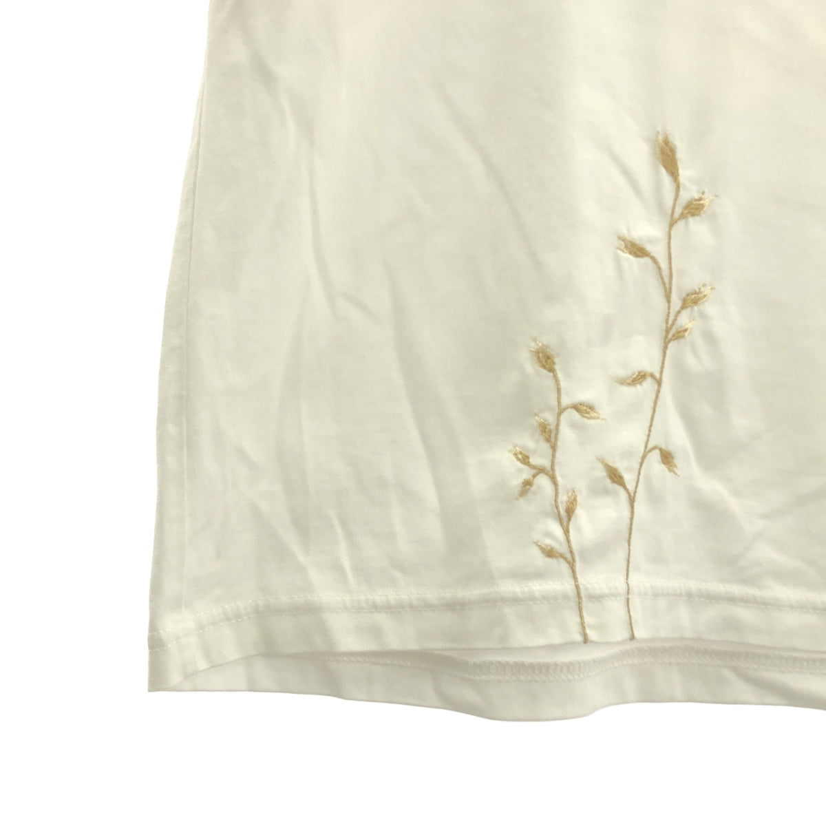 amachi. / アマチ | コットン エンブロイダリー クルーネックカットソー | 4 | メンズ