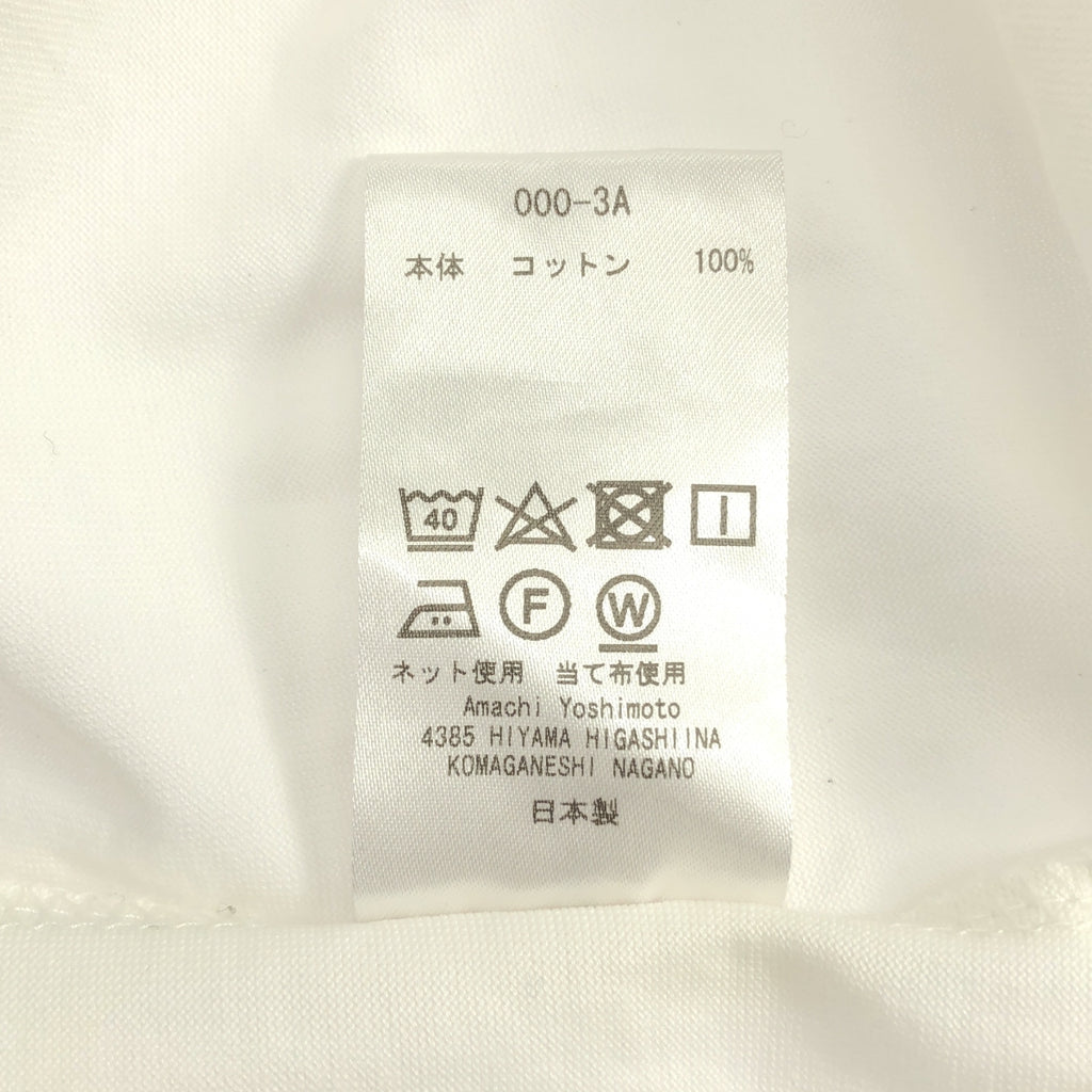 amachi. / アマチ | コットン エンブロイダリー クルーネックカットソー | 4 | メンズ