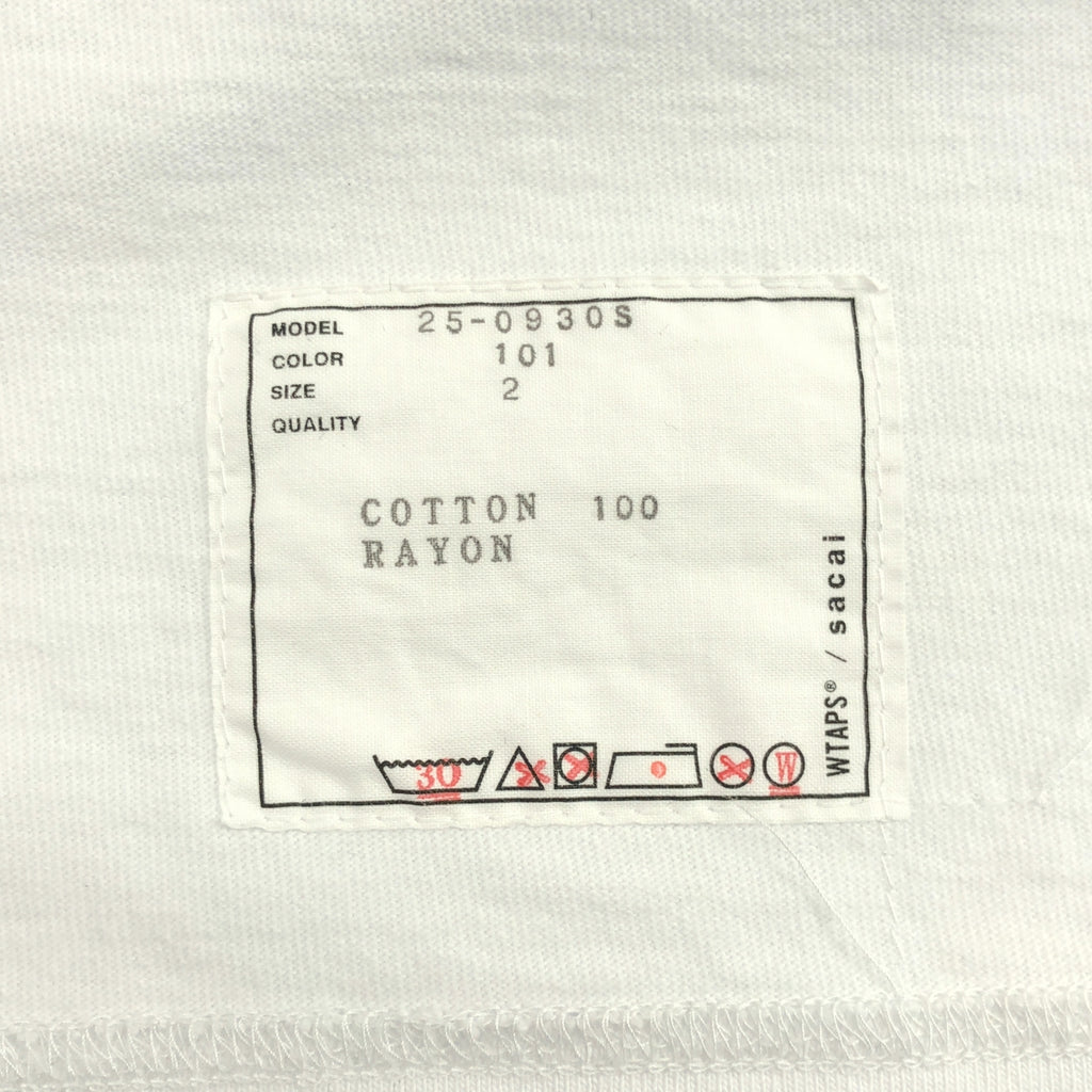 sacai | 2025SS | x WTAPS 刺繡 T 卹 02 標誌刺繡 T 卹 | 2 | 男款
