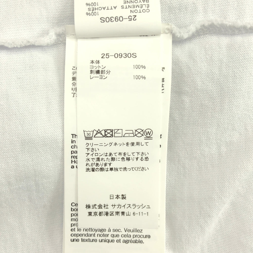 sacai | 2025SS | x WTAPS 刺繡 T 卹 02 標誌刺繡 T 卹 | 2 | 男款