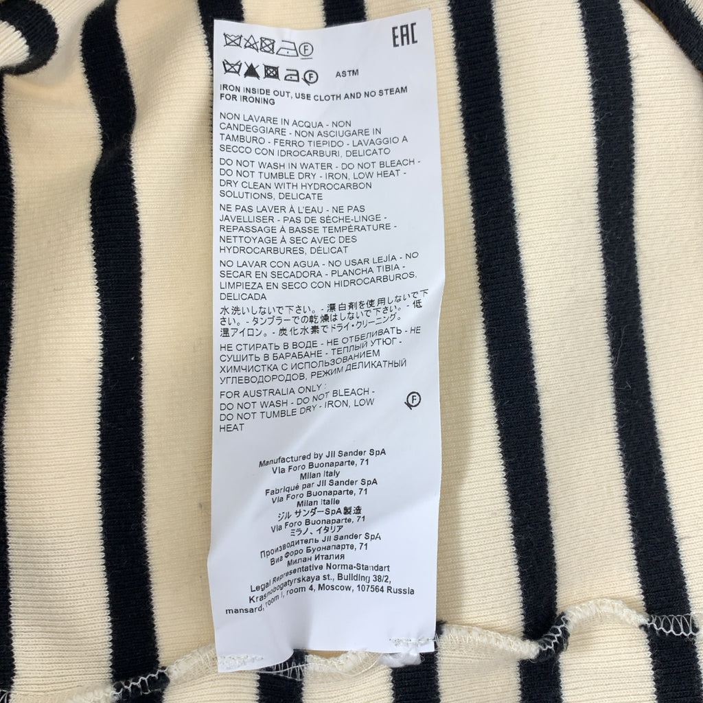 JIL SANDER+ / ジルサンダープラス | コットン ロゴパッチ ボーダーTシャツ | M | メンズ