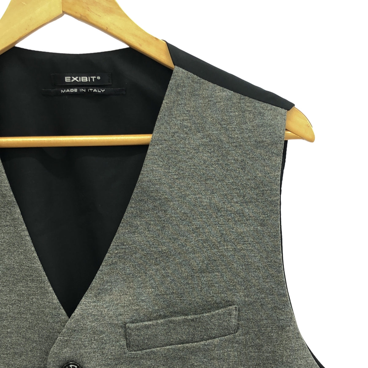 【美品】  EXIBIT / エグジビット | シンチバック ジレ ベスト / 総裏地 | グレー | メンズ