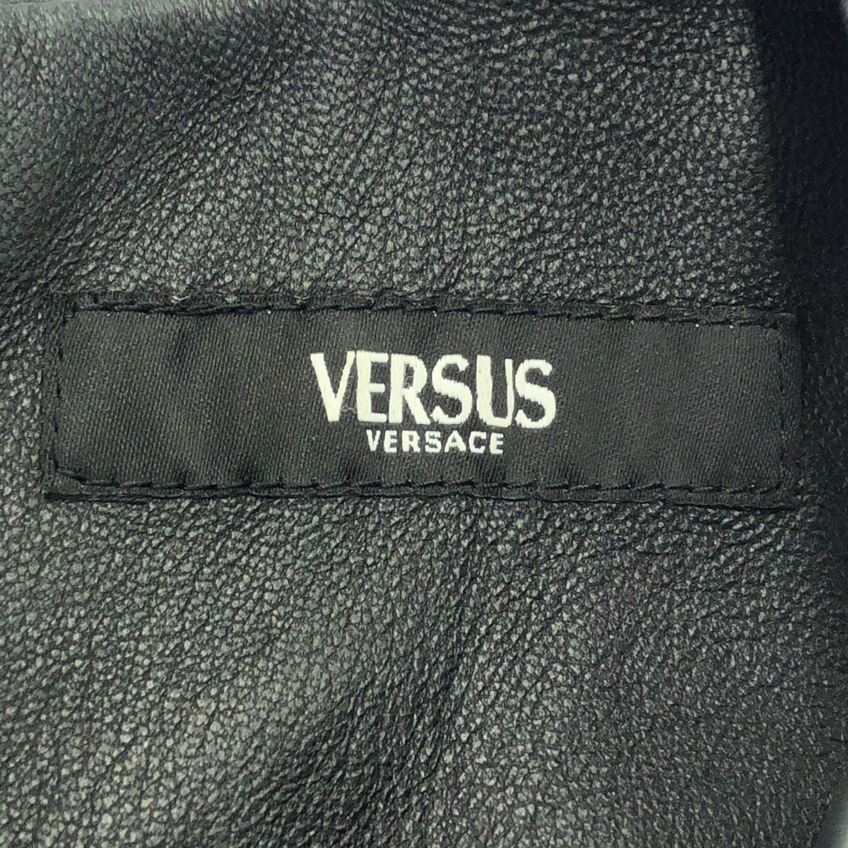 VERSACE / ヴェルサーチ | VERSUS / レザー バックジップ ドレス ワンピース | 40 | レディース