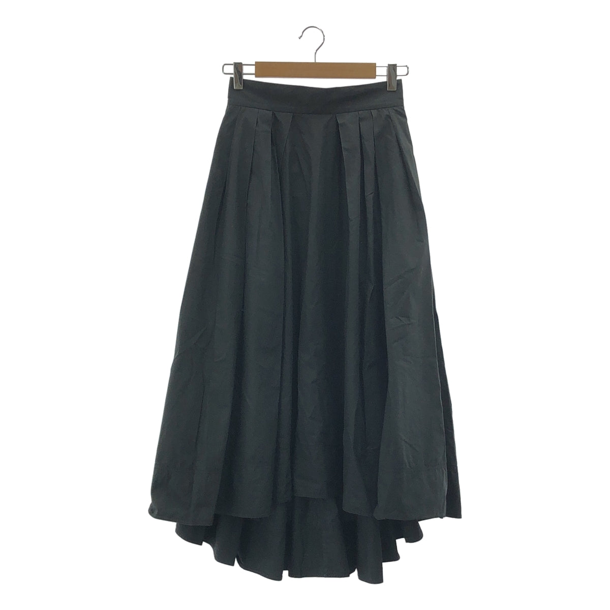 MADISON BLUE / マディソンブルー | TUCK VOLUME SKIRT コットン タック ボリュームスカート | 02 | ブラック | レディース
