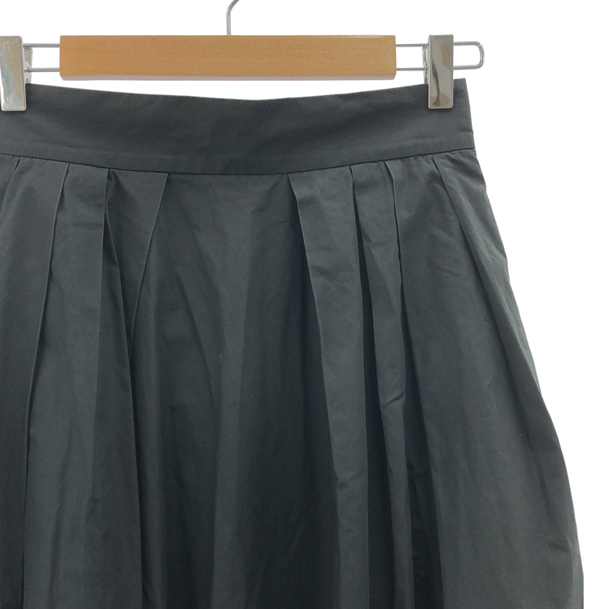MADISON BLUE / マディソンブルー | TUCK VOLUME SKIRT コットン タック ボリュームスカート | 02 | ブラック | レディース