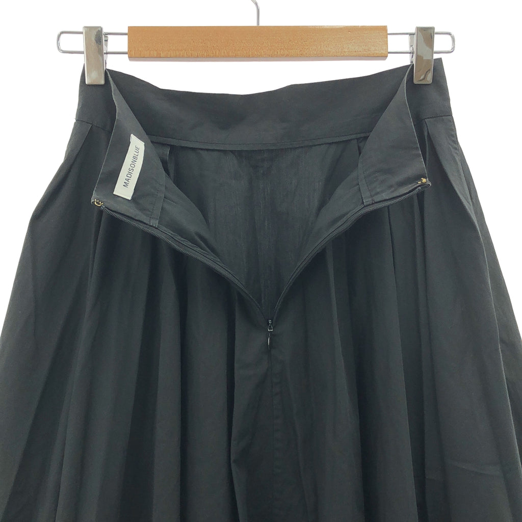 MADISON BLUE / マディソンブルー | TUCK VOLUME SKIRT コットン タック ボリュームスカート | 02 | ブラック | レディース
