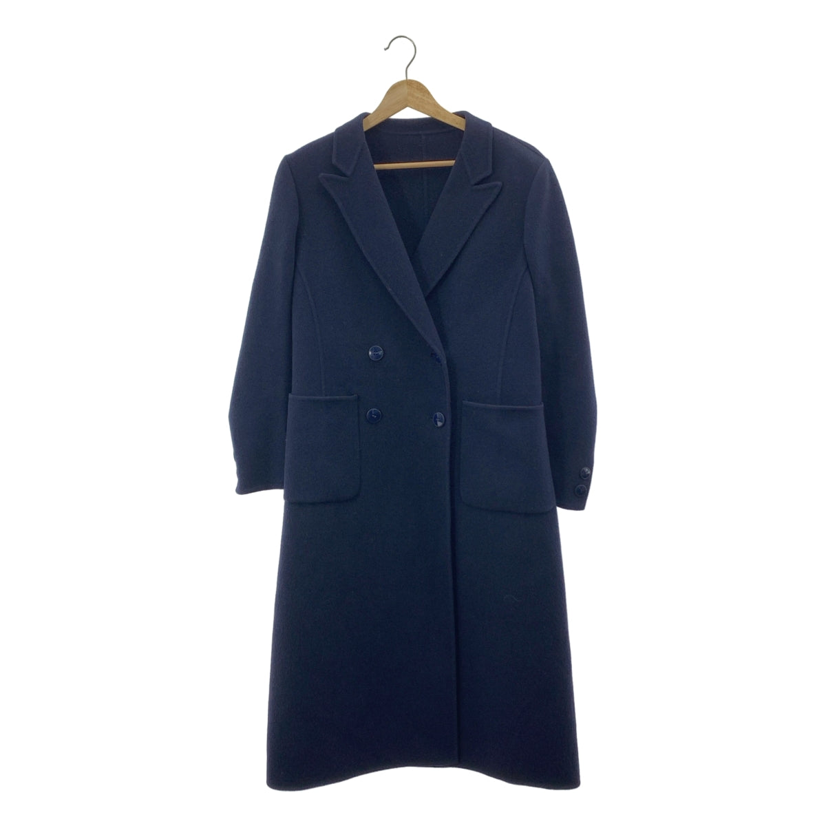 HERNO / 헤르노 | 울 더블 체스터 코트 | 44 | 네이비 | 여성