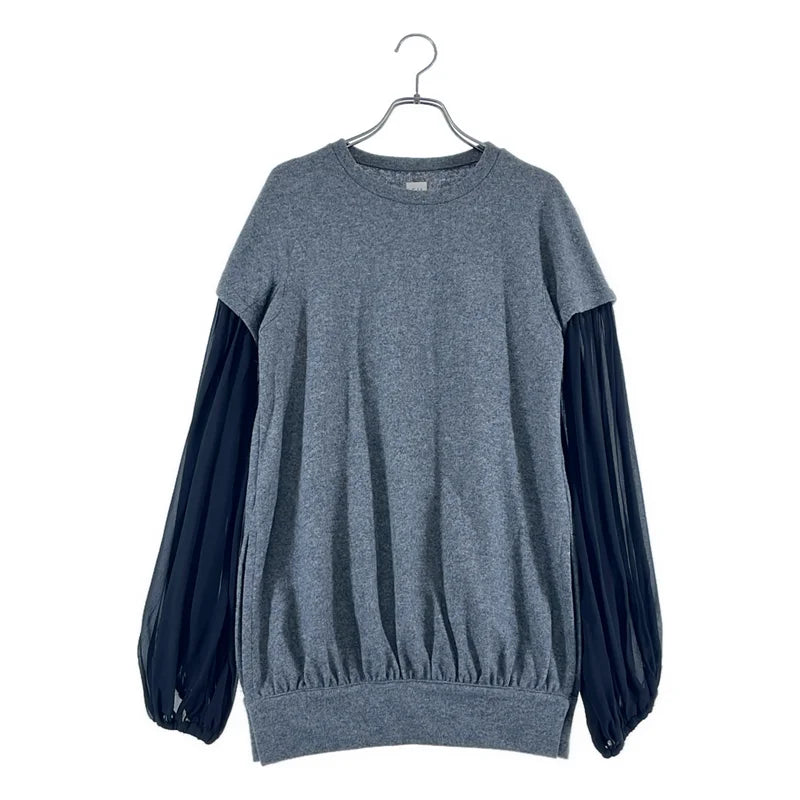 SUNAOKUWAHARA / スナオクワハラ | ウール レイヤードシアースリーブ ニット | 2 | レディース