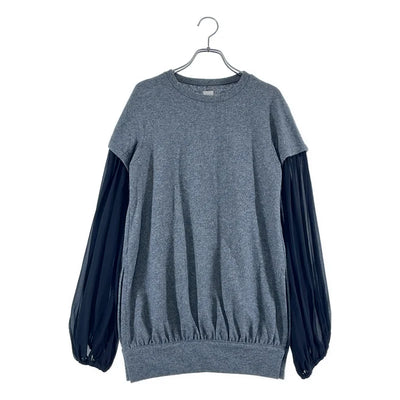 SUNAOKUWAHARA / スナオクワハラ | ウール レイヤードシアースリーブ ニット | 2 | レディース