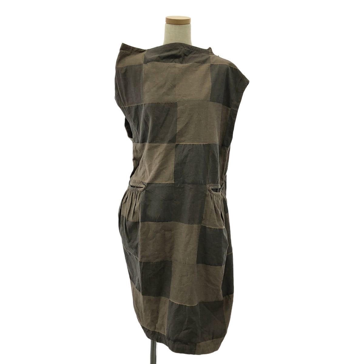 米娜·佩爾霍寧 / 米娜·佩爾霍寧 | 米娜·佩爾霍寧2011 秋冬 | terra 無袖不對稱連身裙 | 38 |棕色 |女性的