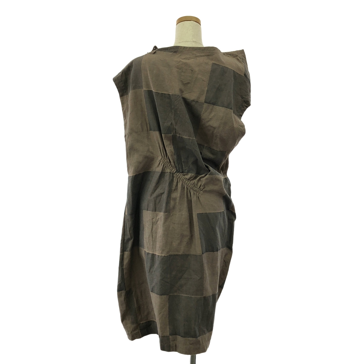 米娜·佩爾霍寧 / 米娜·佩爾霍寧 | 米娜·佩爾霍寧2011 秋冬 | terra 無袖不對稱連身裙 | 38 |棕色 |女性的