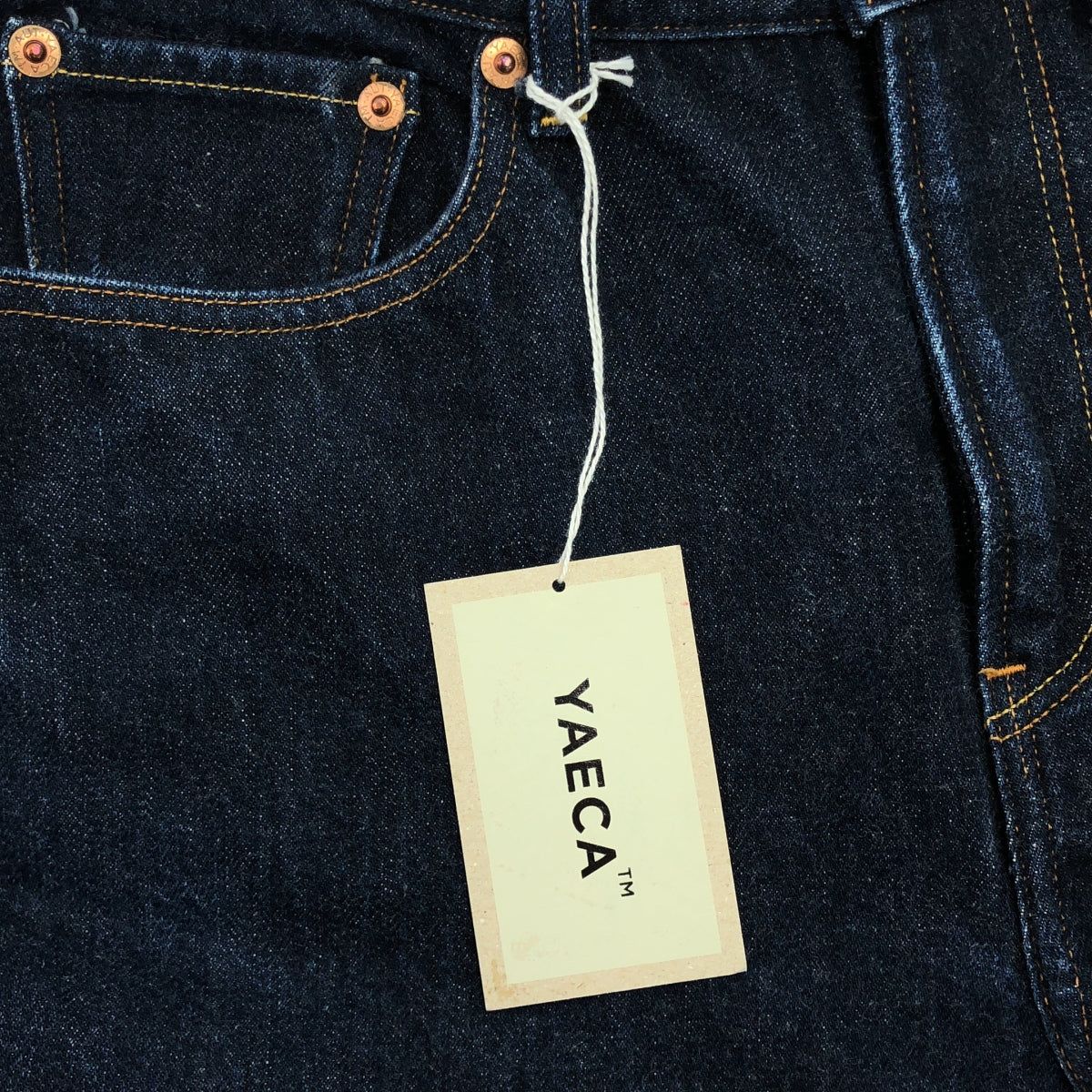 YAECA / ヤエカ | クロップド テーパード デニム パンツ | 28 | インディゴ | レディース