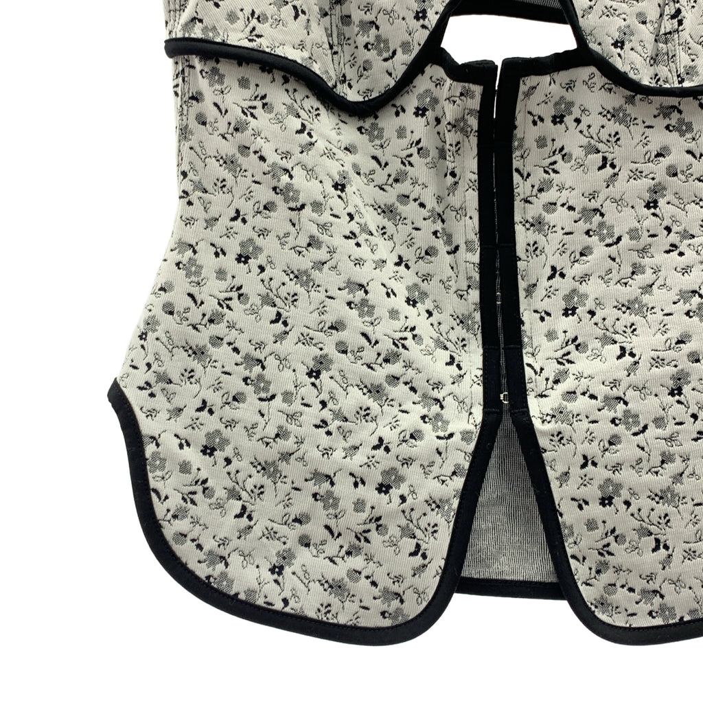 Mame Kurogouchi / 마메쿠로고우치 | 2025AW | Floral Jacquard Fraise Stitch Camisole Top 플로럴 자카드