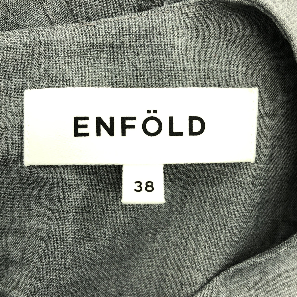 ENFOLD / 엠 폴드 | 2024AW | SQUARE DRAPE DRESS 스퀘어 드레이프 드레스 원피스 | 38 |