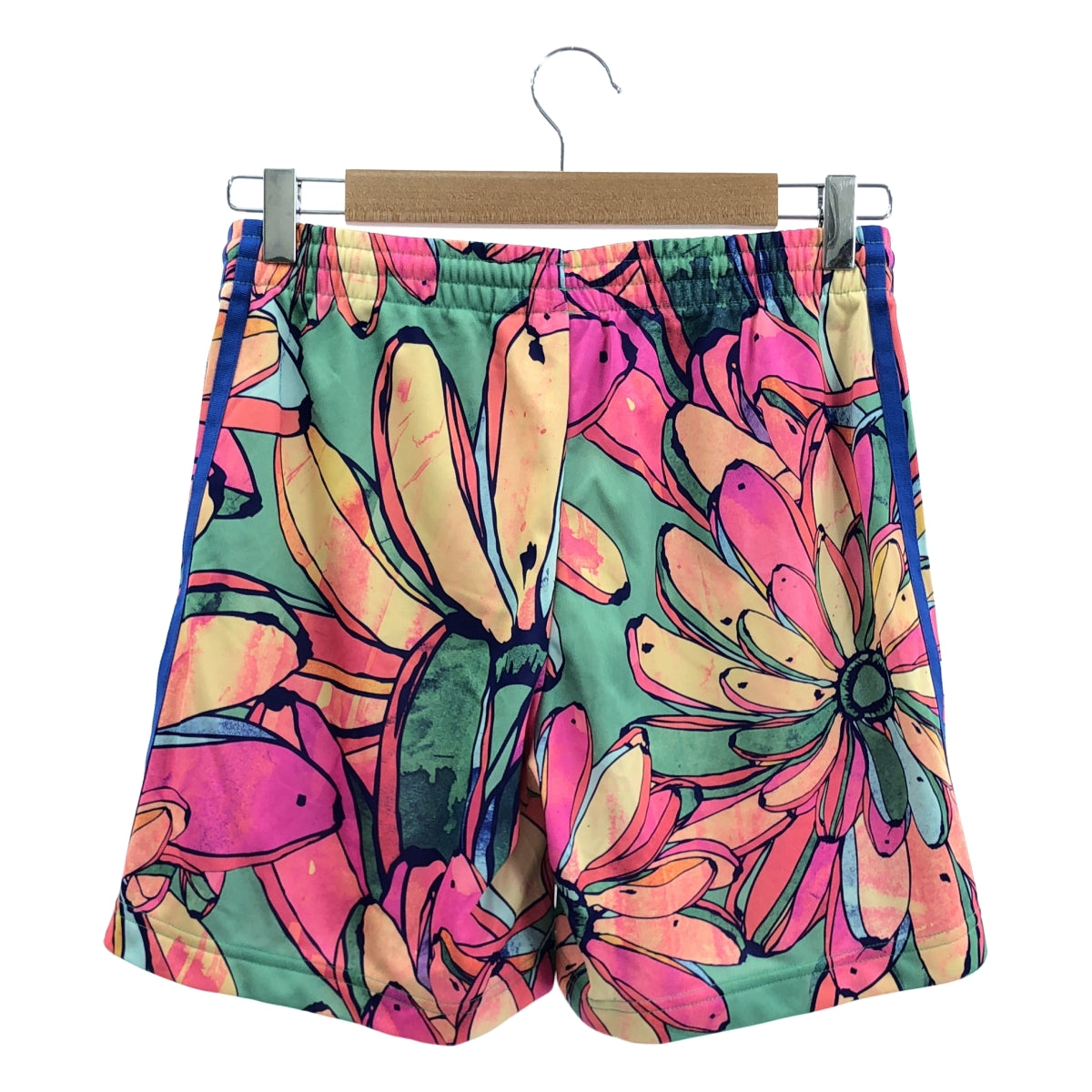 adidas / アディダス | セットアップ 総柄 サイドライン ジャージ トラックジャケット / ドローストリング ショートパンツ ショーツ | OT / M | マルチカラー | レディース