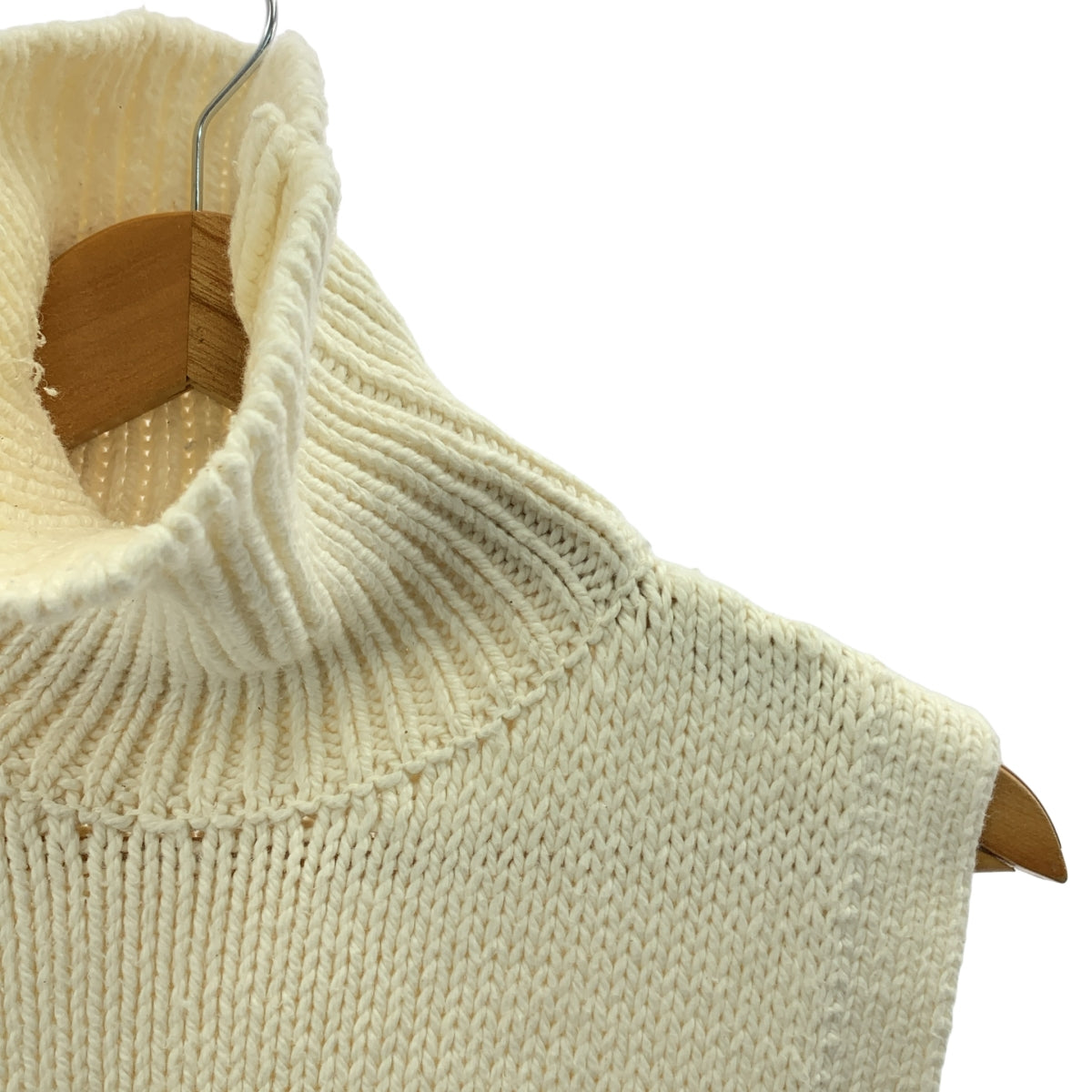 veritecoeur / ヴェリテクール | コットン タートルネック ニットベスト | F | レディース