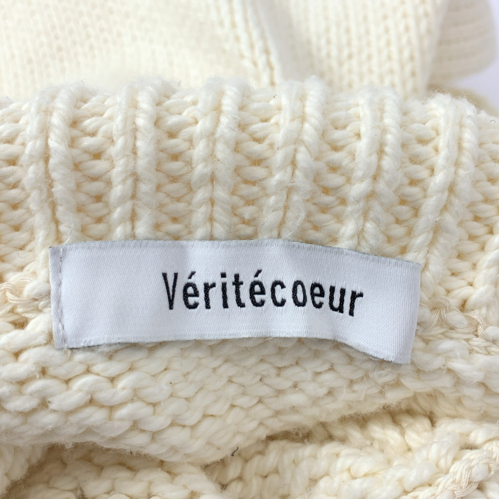 veritecoeur / 벨리테쿠르 | 코튼 터틀넥 니트 베스트 | F | 여성