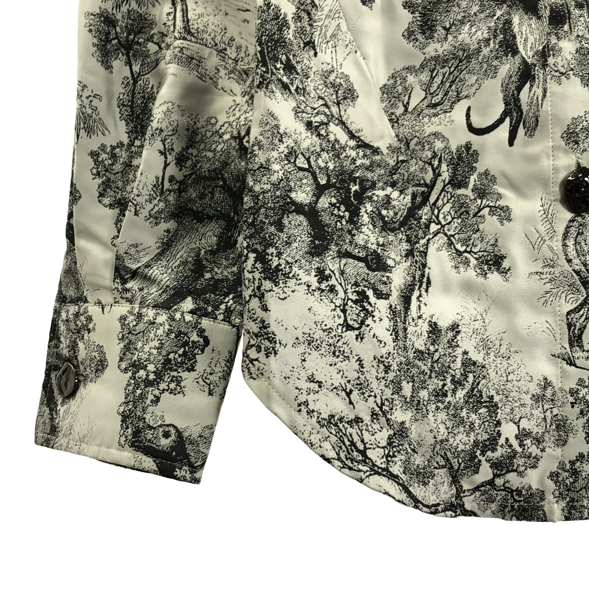 JOHN / ジョン | ポリエステル 総柄  シャツ | S | レディース